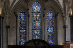 Inre av tempelkyrkan, London royaltyfria bilder Inre av tempelkyrkan, London royaltyfria bilder