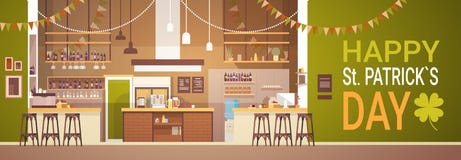 Inre helgon Patrick Day Celebration, baner för bar för partiölfestival stock illustrationer Inre helgon Patrick Day Celebration, baner för bar för partiölfestival stock illustrationer