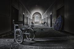 Insane asylum. The interior of an ex insane asylum in italy Insane asylum. The interior of an ex insane asylum in italy
