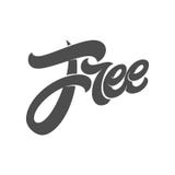 Inscription GRATUITE pour des logos, des signes, des labels et des autocollants de conception Typographie de vecteur sur le fond illustration de vecteur Inscription GRATUITE pour des logos, des signes, des labels et des autocollants de conception Typographie de vecteur sur le fond illustration de vecteur