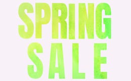 Inscription Spring Sale in green on a white background royalty free stock images Inscription Spring Sale in green on a white background royalty free stock images