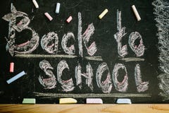 chalk with words back to school