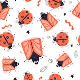 Insectos de la historieta del vector libre illustration Insectos de la historieta del vector libre illustration