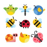 Insects character vector design vector illustration Insects character vector design vector illustration