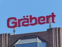 Insegna della società tedesca Graebert fotografie stock libere da diritti Insegna della società tedesca Graebert fotografie stock libere da diritti