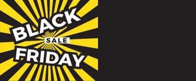 Insegna di vendita di Black Friday con lo spazio della copia per testo illustrazione vettoriale Insegna di vendita di Black Friday con lo spazio della copia per testo illustrazione vettoriale