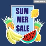 Insegna di vendita di estate royalty illustrazione gratis Insegna di vendita di estate royalty illustrazione gratis