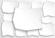 Insegna quadrata di carta illustrazione di stock Insegna quadrata di carta illustrazione di stock