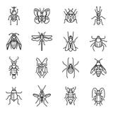 Insekty cienieją linię royalty ilustracja Insekty cienieją linię royalty ilustracja