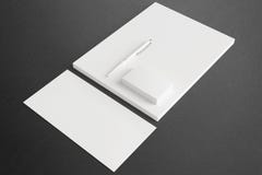 Insieme in bianco di identificazione della cancelleria per la vostra progettazione illustrazione vettoriale Insieme in bianco di identificazione della cancelleria per la vostra progettazione illustrazione vettoriale