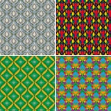 Insieme dei reticoli senza cuciture 5 illustrazione di stock Insieme dei reticoli senza cuciture 5 illustrazione di stock