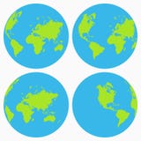 Insieme dell'icona del mondo Raccolta del globo della terra, pianeta Vettore illustrazione vettoriale Insieme dell'icona del mondo Raccolta del globo della terra, pianeta Vettore illustrazione vettoriale