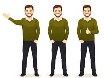 Insieme dell'uomo casuale di affari royalty illustrazione gratis Insieme dell'uomo casuale di affari royalty illustrazione gratis