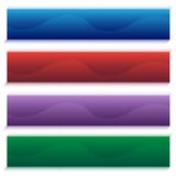 Insieme della bandiera dell'onda illustrazione di stock Insieme della bandiera dell'onda illustrazione di stock