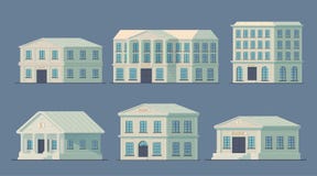 Insieme della costruzione di banca nella città Costruzione della Banca per servire il pubblico e per condurre le operazioni di cr illustrazione vettoriale Insieme della costruzione di banca nella città Costruzione della Banca per servire il pubblico e per condurre le operazioni di cr illustrazione vettoriale