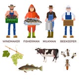 Insieme della gente delle professioni differenti illustrazione di stock Insieme della gente delle professioni differenti illustrazione di stock