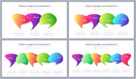 Insieme delle progettazioni infographic moderne, modelli, concetti con il opti illustrazione di stock Insieme delle progettazioni infographic moderne, modelli, concetti con il opti illustrazione di stock