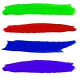 Insieme delle sbavature della pittura di VETTORE Colori porpora, verdi, rossi ed arancio Fotografia Stock Insieme delle sbavature della pittura di VETTORE Colori porpora, verdi, rossi ed arancio Fotografia Stock