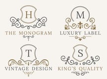 Insieme di lusso di logo Elementi eleganti della decorazione del modello calligrafico royalty illustrazione gratis Insieme di lusso di logo Elementi eleganti della decorazione del modello calligrafico royalty illustrazione gratis