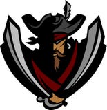 Insignia de la mascota del pirata libre illustration Insignia de la mascota del pirata libre illustration