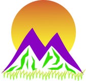 Insignia de la montaña libre illustration Insignia de la montaña libre illustration