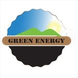 Insignia verde de la energ?a libre illustration Insignia verde de la energ?a libre illustration