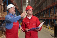 Inspectors In Warehouse Stock Photography Inspectors In Warehouse Stock Photography