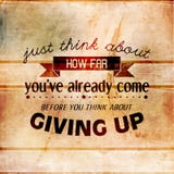 Inspirational en aanmoedigend citaattypografie stock illustratie Inspirational en aanmoedigend citaattypografie stock illustratie