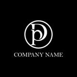 Inspiração inicial do projeto do logotipo do DP ilustração stock Inspiração inicial do projeto do logotipo do DP ilustração stock