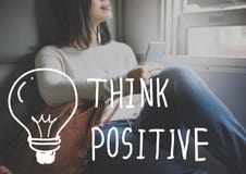 Inspirerar optimism för positiv inställning för funderare begrepp arkivfoto Inspirerar optimism för positiv inställning för funderare begrepp arkivfoto