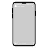 Instagram stories mock up with empty background vector illustration Instagram stories mock up with empty background vector illustration