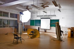 Installation de studio de photographie images libres de droits Installation de studio de photographie images libres de droits
