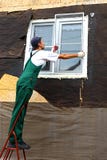 Installation Of Plastic Windows Royalty Free Stock Image Installation Of Plastic Windows Royalty Free Stock Image
