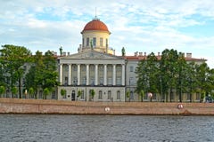 Instituut van de Russische literatuur & x28; Pushkin house& x29; St Petersburg stock afbeeldingen Instituut van de Russische literatuur & x28; Pushkin house& x29; St Petersburg stock afbeeldingen