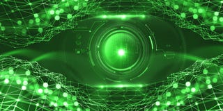 Inteligência artificial na rede global Tecnologias de Digitas do futuro Controlo da mente do computador ilustração stock Inteligência artificial na rede global Tecnologias de Digitas do futuro Controlo da mente do computador ilustração stock