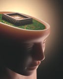 Intelligence artificielle Brain Microchip illustration de vecteur Intelligence artificielle Brain Microchip illustration de vecteur