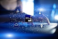 Intelligente Industrie Industrielle und Technologieinnovation Modernisierungs- und Automatisierungskonzept Internet IOT stockfoto Intelligente Industrie Industrielle und Technologieinnovation Modernisierungs- und Automatisierungskonzept Internet IOT stockfoto