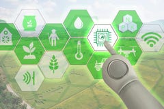 Intelligente Landwirtschaft, industrielles Landwirtschaftskonzept mit künstlichem intelligenceai Intelligenter Landwirtgebrauchsr lizenzfreie stockfotografie Intelligente Landwirtschaft, industrielles Landwirtschaftskonzept mit künstlichem intelligenceai Intelligenter Landwirtgebrauchsr lizenzfreie stockfotografie