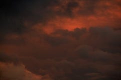 Intense Colorful Orange Sunset Cloudy Sky Royalty Free Stock Photo Intense Colorful Orange Sunset Cloudy Sky Royalty Free Stock Photo