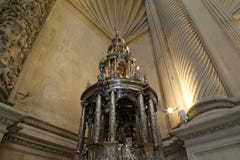 Interior Cathedral of Seville -- Cathedral of Saint Mary of the See, Andalusia, Spain royalty free stock photo Interior Cathedral of Seville -- Cathedral of Saint Mary of the See, Andalusia, Spain royalty free stock photo