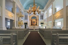 Interior de la iglesia vieja de Helsinki, Finlandia foto de archivo libre de regalías Interior de la iglesia vieja de Helsinki, Finlandia foto de archivo libre de regalías