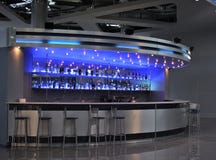 Interior en una barra