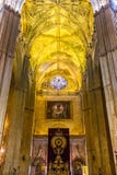 Interior facade Seville Cathedral stock images Interior facade Seville Cathedral stock images