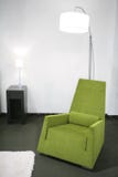 Interior with green easy-chair