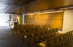 The interior of the modern Catholic Church. royalty free stock photos The interior of the modern Catholic Church. royalty free stock photos