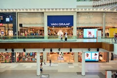 Interior of modern shopping center Galeria Mlociny. stock photo Interior of modern shopping center Galeria Mlociny. stock photo