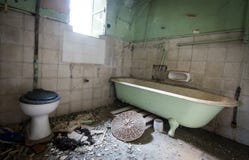 Interior Of A Dirty Abandoned Bathroom Stock Images Interior Of A Dirty Abandoned Bathroom Stock Images