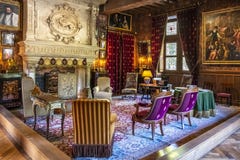 Interior Of A Room In The Chateau Azay-le-Rideau, Loire Valley, France. Stock Images Interior Of A Room In The Chateau Azay-le-Rideau, Loire Valley, France. Stock Images
