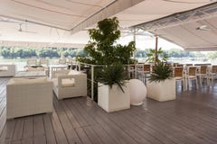 Interior of a riverside cafe royalty free stock image Interior of a riverside cafe royalty free stock image