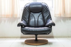 Black And White Living Room With Modern Couch And Empty Frame Royalty